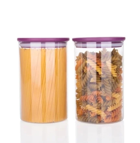 Airtight Transparent Food Storage Container - 900ml Capacity, Lightweight BPA-Free Plastic, Easy to Stack, Decorative Use, Wide Mouth Opening, Easy to Clean