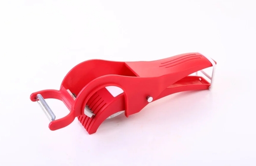 Plastic Veggie Cutter - Abs Plastic, Red | Elegant Design, Durable Materials, Versatile Use, Easy To Clean, Compact Storage, Dishwasher Safe, Handcrafted Details