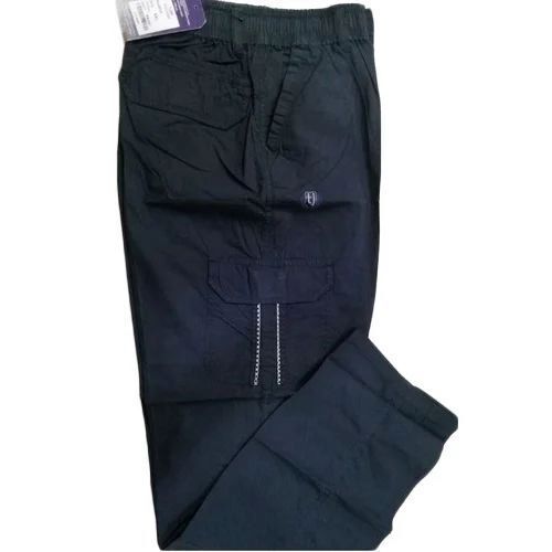 Premium Mens Cotton Lower - Full-Length Size XS-M-L Blue | Moisture-Wicking Quick-Drying Stylish Silhouette Multiple Pockets Easy Care