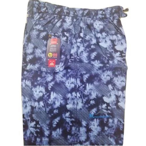 Premium Mens Cotton Printed Shorts - Cotton, Light Blue, Breathable Fit | Trendy Design with Sun Protection, Perfect for Day-to-Day and Running
