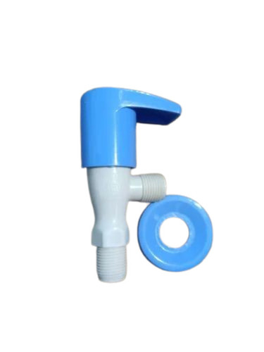 Ptmt Angle Cock - Dimond Series, White With Blue Handle | 2-Year Warranty, Home Use