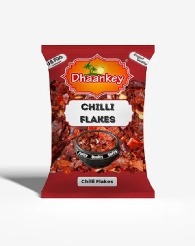 Chili Flake - 50g LDPE Pouch | FSSAI Certified, 12-Month Shelf Life, Spicy Red Flavor, Grade A Quality, Raw Processed Dried Product