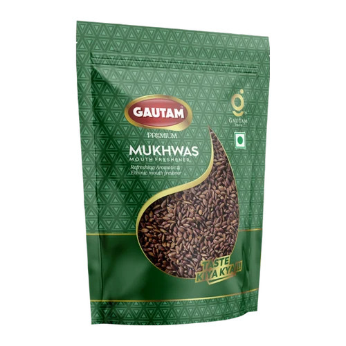 Roasted Ayurvedic Alsi Mukhwas - 200g Crunchy Brown Seed Snack | Coated, Sweet Taste, Semi-Soft Texture, Dried Style, Versatile Packaging