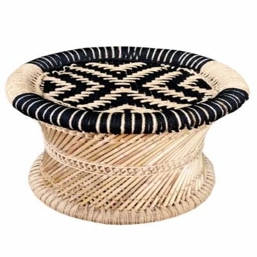 Round Bamboo Stool