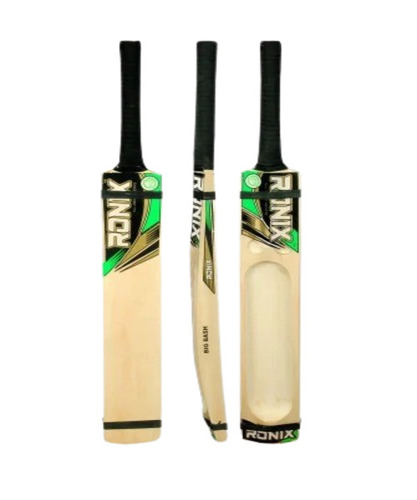 Scoop Wooden Cricket Bat - Premium Quality Wood, Light Weight, Durable, Natural Color, Unisex Design, Ideal for Adult Players