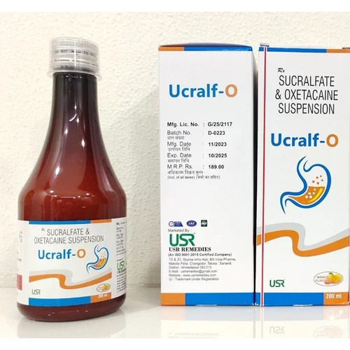 Sucralfate And Oxetacaine Suspension - Medicine Grade Liquid Syrup | Hospital And Clinic Application, Prescription Required, Dosage As Pre Prescription