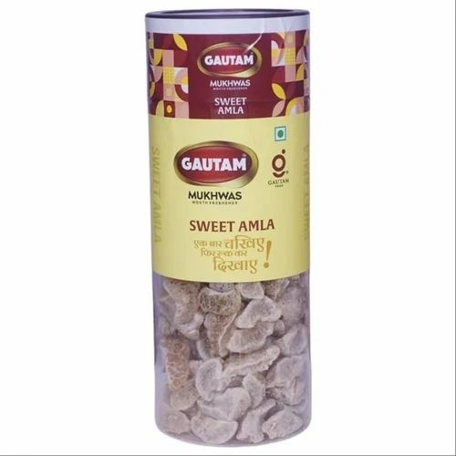 Sweet Amla Mukhwas - 500 g Bottle, Organic Mouth Freshener | Semi-Soft Texture, Coated Decoration, Sweet Taste, Available in Bags, Boxes, Bulk