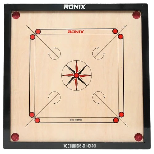 Wooden Carrom Board - Premium Quality Wooden Design, 32x32 Inches | Ideal for 4 Players, Crafted in India for Adults