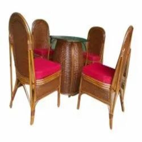 4 Seater Brown Dining Table Set