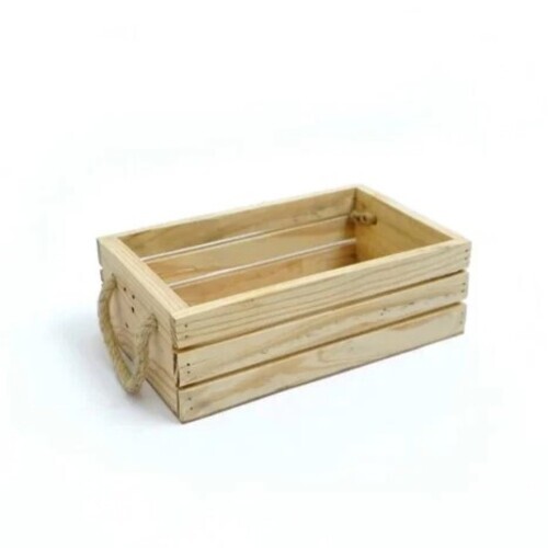 4mm Pinewood Basket - Rectangle Shape, 19 x 6 x 3 inch Size, Brown Color | Crafted from Durable Pinewood, Ideal for Home Organization