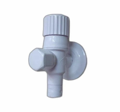 Angle Valve S-2 - High Pressure ABS Material White Color | Ideal for Bathroom Fitting Applications