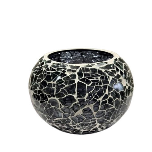 Black Glass Pot