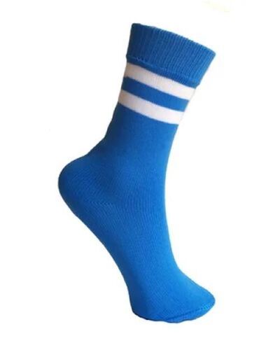 Blue Striped Mens Socks - Cotton Blend