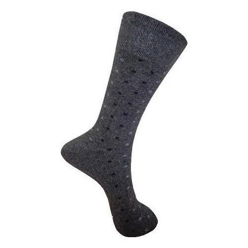 Premium Cotton Lightweight Knit Socks - Dark Blue and Grey | Invisible Seams, Fade-Resistant, Soft Support, Glossy Finish, Washable, No Rolling