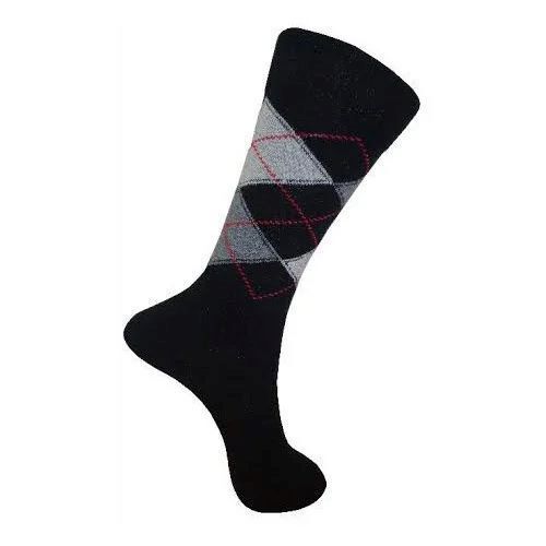 Cotton Designer Socks - Cotton Material, Black Color | Soft Cushioning, Flexible Fit, Long-Lasting Wear, Arch Support, Comfortable Stretch, Stain-Resistant, Plain Design