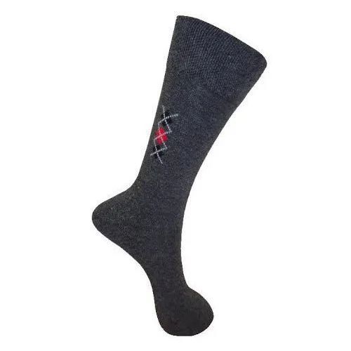 Designer Black Socks - Cotton Blend Middle Elasticity Black Color | Durable Stitching Anti-Slip Design Odor-Resistant Lightweight Feel Reinforced Heel Seamless Toes Cool Dry No Fade