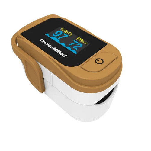 Fingertip Pulse Oximeter - Plastic and Metal, Dual Color OLED Display | 14-Day Average, 10-Hour Battery Life, 3 Display Modes, Portable Design, 12-Month Warranty