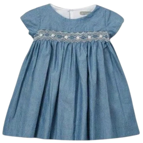 Girls Fancy Cotton Frock - Sleeveless, Multicolor Printed Design | Comfortable, Breathable, Anti-wrinkle, No Fade, Perfect For Casual Summer Wear