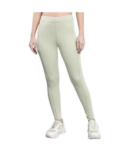 Gym Leggings - Polyester 85% & Spandex 15%, Pista Green, High Waist, 4-Way Stretch, Machine Washable, Quick Dry, Breathable & Skin-Friendly