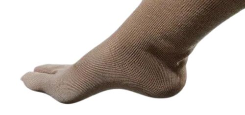Ladies Thumb Socks - Premium Quality Nylon Stockings, Brown Striped Design | Reinforced Toes, Wrinkle-Resistant, Anti-Friction, Elegant Style, Smooth Seams, Easy Movement, All-Season Wear