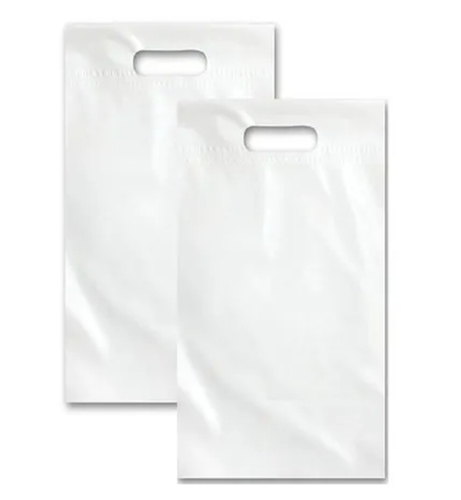 Non Woven D Cut Bag 55 Gsm White - Eco-Friendly 8x10 to 16x20 inches Sizes Lightweight Customizable Prints Tear-Resistant Fabric Convenient Handles