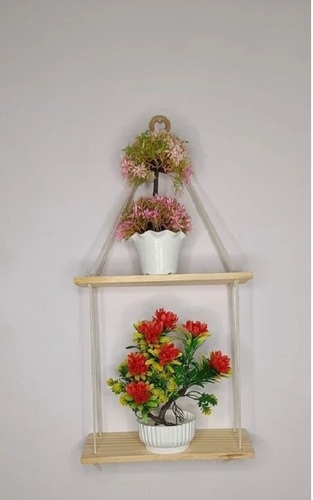 Plant Hanger Shelves - Macrame, 30 Inch, Cylindrical Shape | Eco-Friendly, Stylish and Modern Design, Multiple Color Options, Foldable