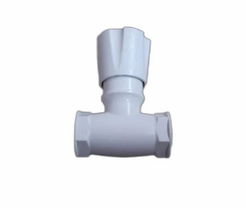 Stop Valve - ABS 3/4" Size Glossy White Finish | Modern Manual Operation