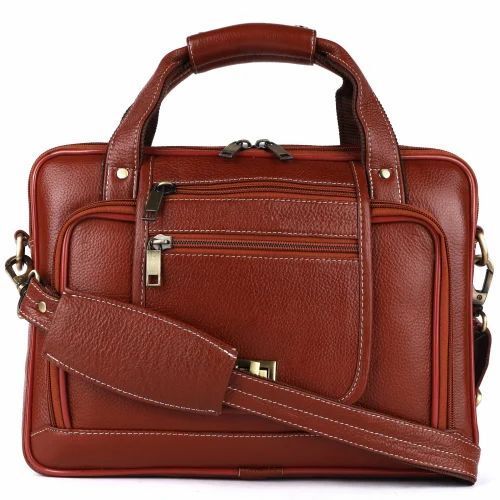 Tan Leather Laptop Bag