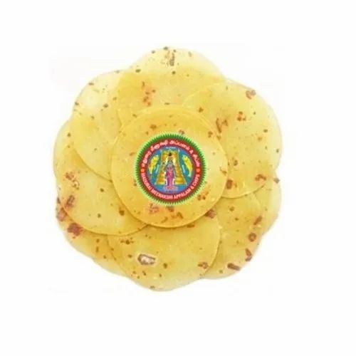 Chilli Appalam Papad - Urad Flour & Rice Flour Blend, 200 gm | Suitable for All Ages, Delicious Flavor, Food Grade, 3 Months Shelf Life