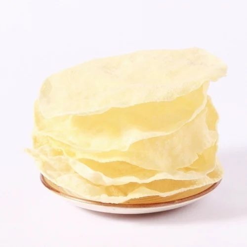 Masala Appalam Papad - 250 gm Light Yellow Medium Size Packet | Urad & Rice Flour, Good Taste, 3 Months Shelf Life, Suitable for All Ages