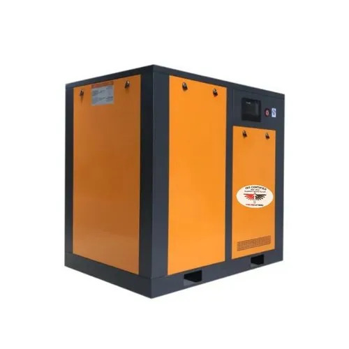 Screw Air Compressor - 30 HP, 1000 Ltr Tank Capacity, 136 cfm Flow Rate | Air Cooled, Electric Power Source, Industrial Use, Yellow and Black Finish
