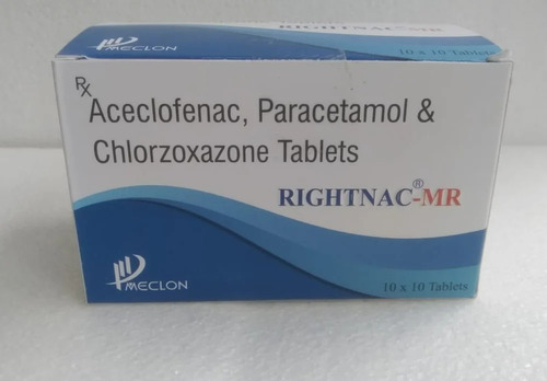 Aceclofenac Paracetamol Chlorzoxazone Tablets - Medicine Grade, Prescription Required for Hospital and Clinic Use | Precautions Advised, Store in Cool and Dry Place