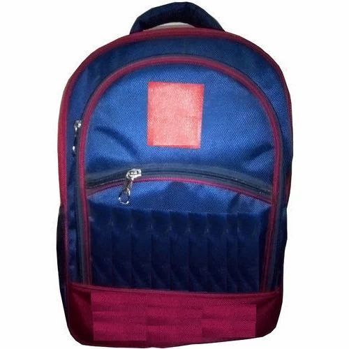 Backpack Bag - Polyester Material, Standard Size, Blue Color | Durable, Moisture Proof, Attractive Design, Fine Finish, Office/personal Use