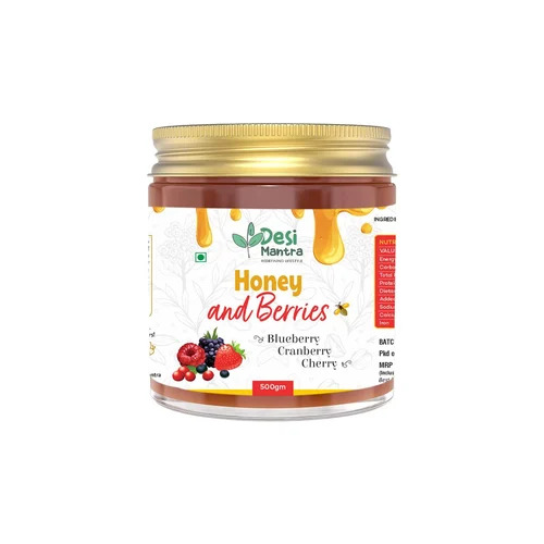 Berry Honey - Organic Honey, 500 Gram | Infused With Berry Flavors, Rich In Antioxidants, Natural Fruit Sweetness, Enhances Culinary Dishes