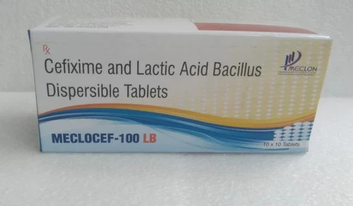 Cefixime And Lactic Acid Bacillus Dispersible Tablets - Medicine Grade, Hospital and Clinic Use | Prescription Required, Effective Dosage Form