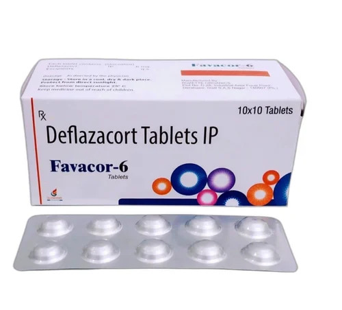 Deflazacort Tablets - 6 mg Dosage, Prescription Required for Hospital and Clinic Use | Origin: India, Physical Form: Tablets, Guided Dosage: Pre-Prescription Required