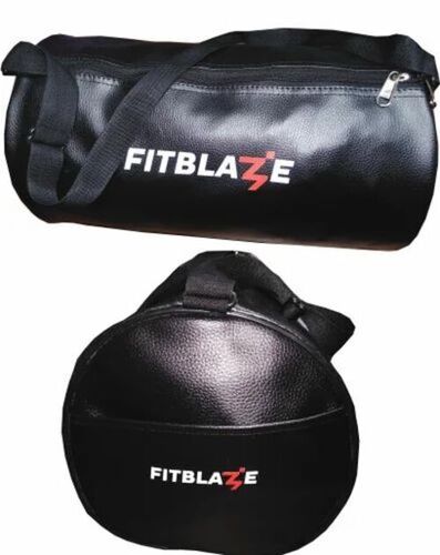 Duffle Bag - Faux Leather, Customized Size , Black Color - Moisture Proof, Durable Design, Shoulder Length Handle