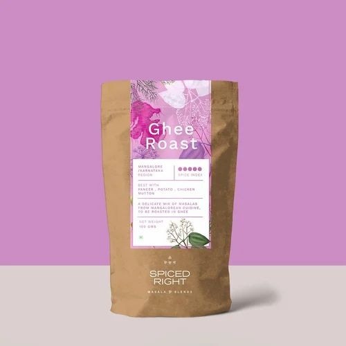 Ghee Roast Masala - Fine Powder, 100 g Packet | Grade A, Room Temperature Storage, Rich Spice Blend for Flavorful Dishes