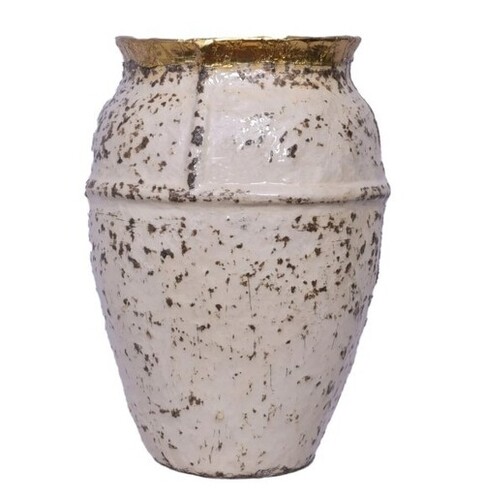 Glossy Paper Mache Flower Vase