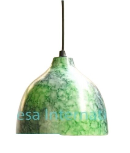 Green Finish Marble Hanging Lamp