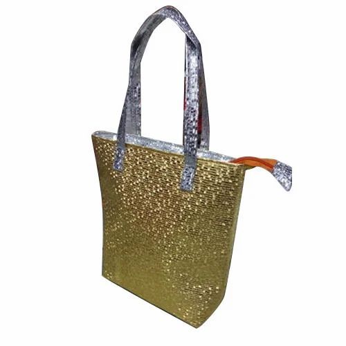 Ladies Fancy Hand Bag - Color: Golden