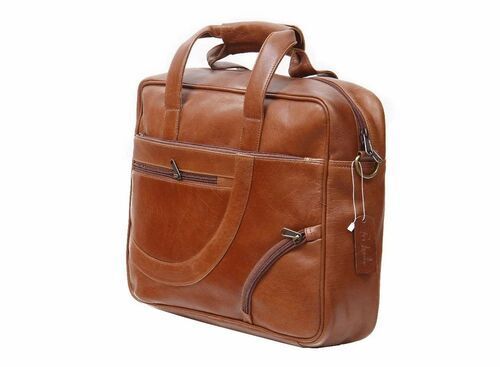 Mens Brown Leather Office Bag