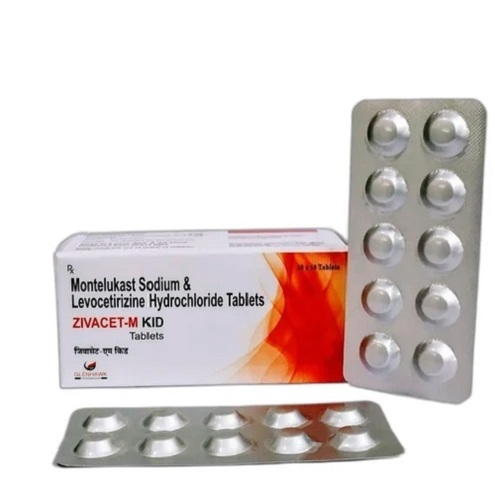 मॉन्टेलुकास्ट सोडियम और लेवोसेटीरिज़ाइन डाईहाइड्रोक्लोराइड टैबलेट