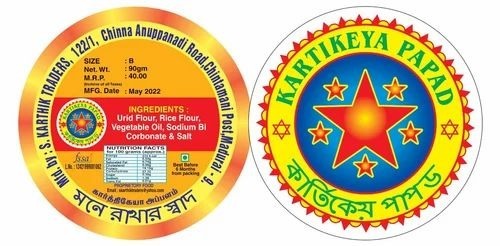 Plain Papad - 90g Pack of 23 Pieces | FSSAI Certified, Organic-Free, Ideal for All Ages