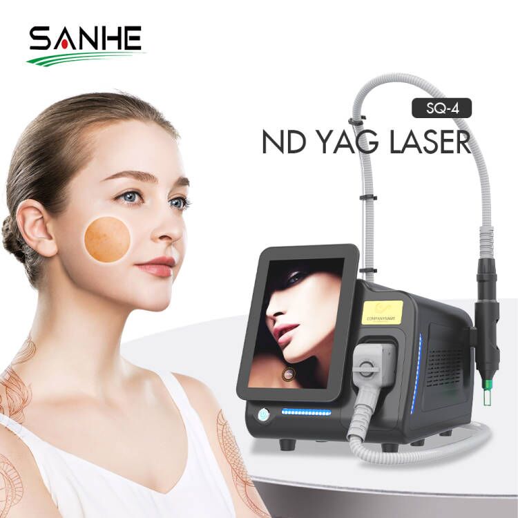 Q-Switch ND Yag Laser Permanent Tattoo and Wrinkle Removal Machine