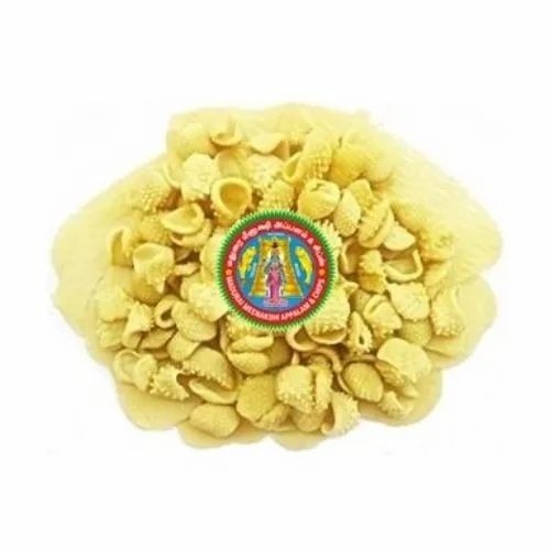 Sovi Appalam Chips - Urad & Rice Flour, 100 gm Small Light Yellow Handmade Packet , Salty Taste, 3 Months Shelf Life