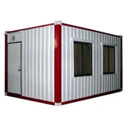 Square Portable Office Cabin - Color: White