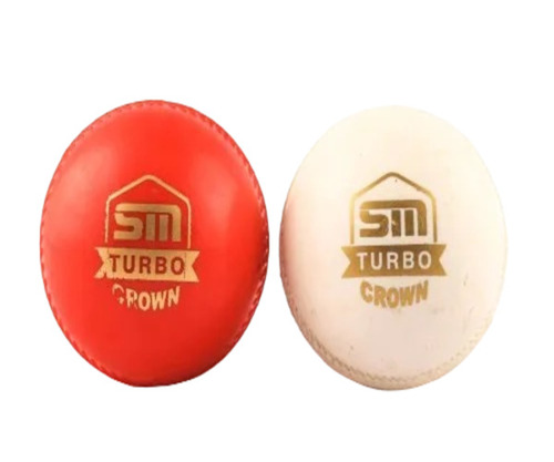 Synthetic Cricket Ball - Premium Synthetic Material, Red and White Color | Best Quality, Lightweight Design, Ideal for Adults