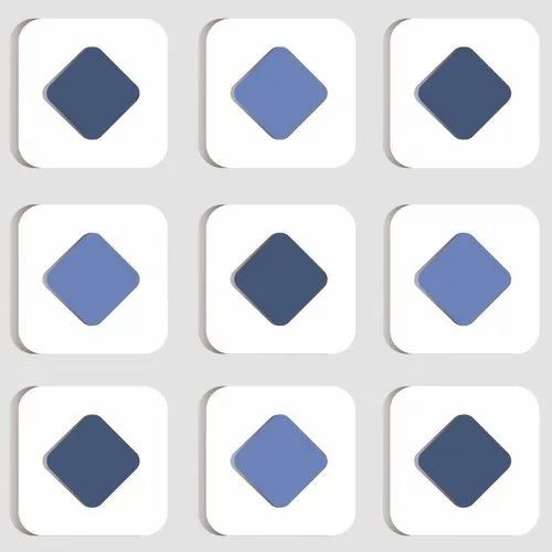 3D Ceramic Floor Tiles - Multicolour, 60x60 cm Size, 5-10 mm Thickness | Heat Insulation, Non-Slip, Wear-Resistant, Rustic Finish