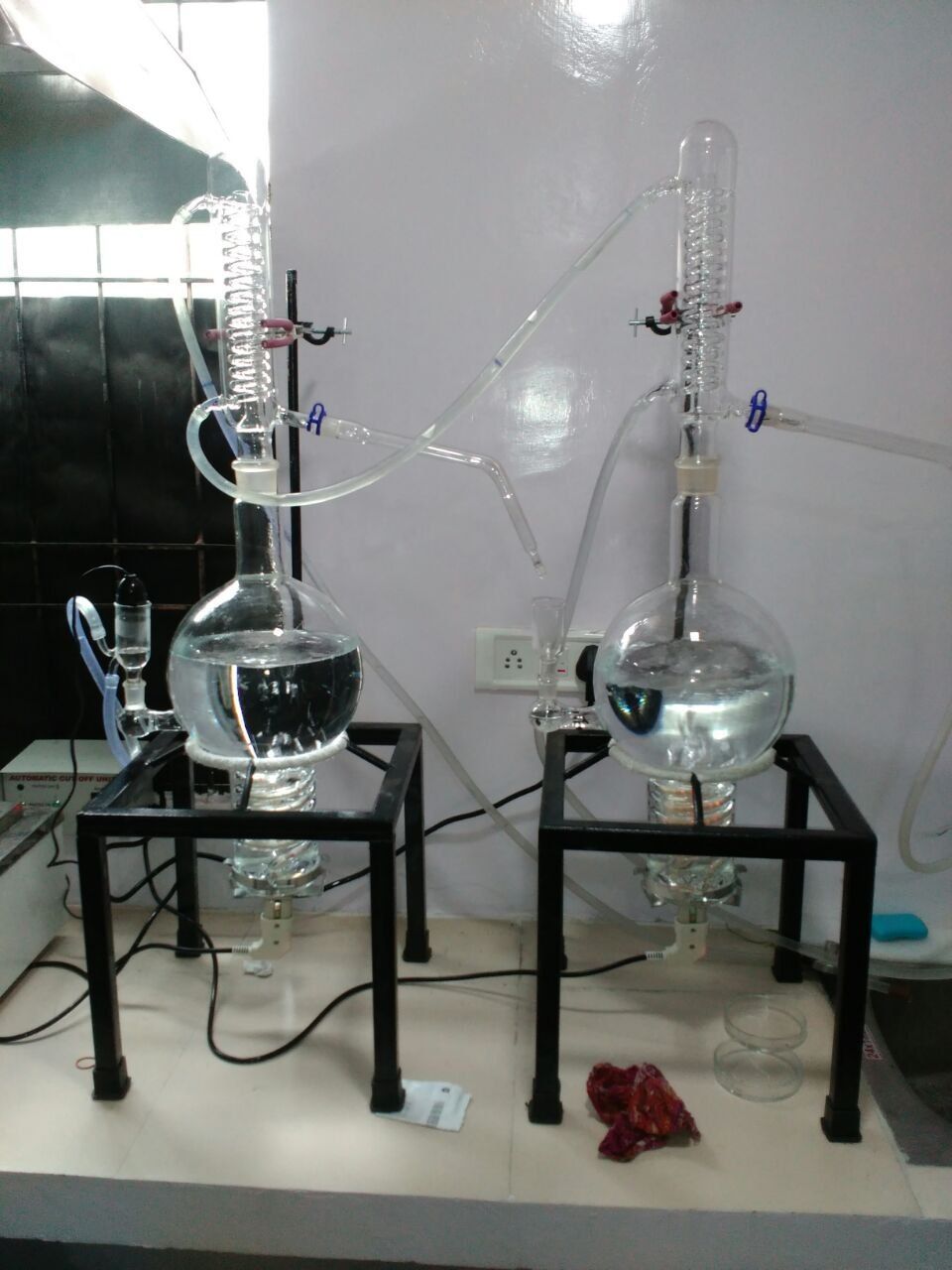 5 Ltr Double Npl Distillation Unit - Color: Transparent